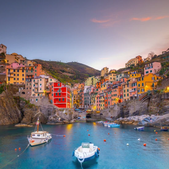 Mediterranean sea, Europe, Cinque Terre in Italy