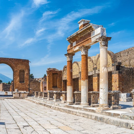 The ruins of Pompeii