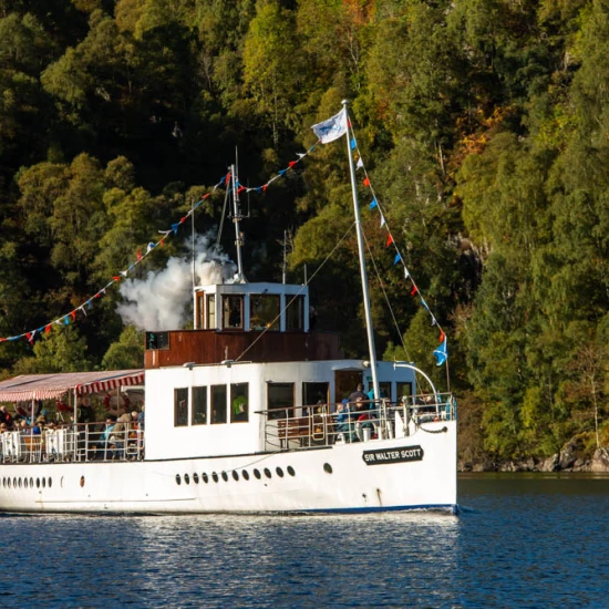The Sir Walter Scott Steamship at Loch Katrine