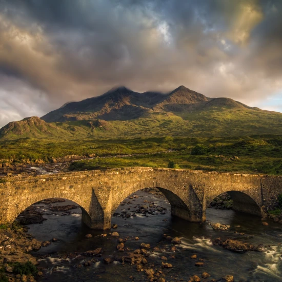 Scenic View Of Mountains Against Skye