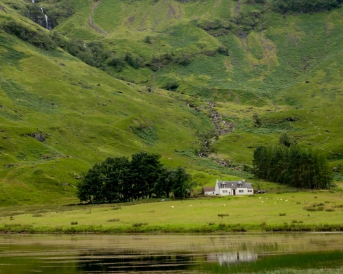Cottage in Scottish Highlands