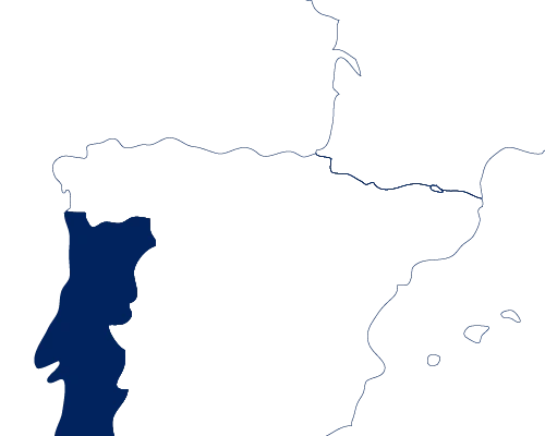 Map outline of the UK, highlighting scenic regions for small group tours by Rabbie's Tours.