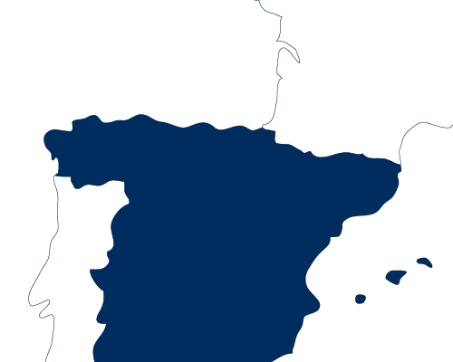 Outline of the UK filled with a dark navy color, representing Rabbie's Tours and its small group travel offerings.